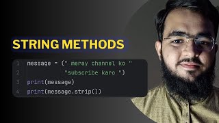 String Methods in Python  Python for Everyone in UrduHindi  8 [upl. by Skippy]