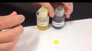 Potassium Chromate and Silver Nitrate [upl. by Ynoyrb]