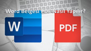 Microsoft Wordden PDF Nasıl Yapılır [upl. by Noyahs]