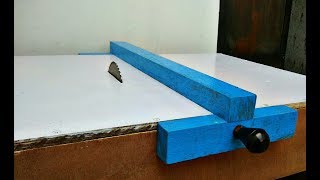 Make A Table Saw Fence Homemade  DIY Movable Fence [upl. by Vincenty]