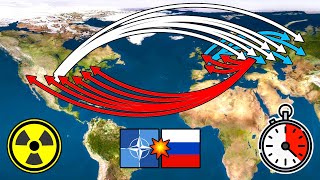 Así Sería una Guerra Nuclear entre Rusia y la OTAN  Minuto a Minuto [upl. by Ahsikyt]