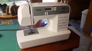 Automatic needle threader on Brother sewing machine [upl. by Ennoirb301]