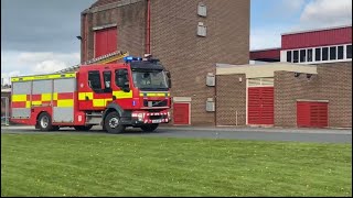 West Yorkshire Fire amp Rescue Driver Training Pump Responding from Rawdon Fire Station October 2021 [upl. by Narmak933]