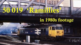 Trains in the 1980s  Class 50s  50 019 Ramillies [upl. by Cyrill264]