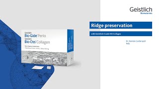 Ridge preservation with Geistlich CombiKit Collagen [upl. by Seuqcaj]