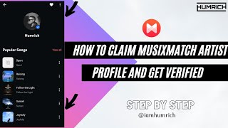 How To Claim Musixmatch Artist Profile And Get Verified [upl. by Thanh]