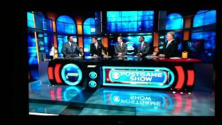 CBS post game show quotTebowsquot after Broncos OT win vs Steelers [upl. by Rosmarin]