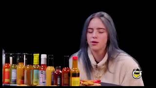 Billie Eilish on The Hot ones  first we Feast [upl. by Devitt]