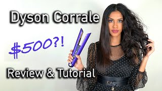 Dyson Corrale Flexible Plate Flat Iron  REVIEW amp TUTORIAL  ARIBA PERVAIZ [upl. by Newol]