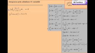 Integrale rezolvate schimbare de variabila licschimbarevarex5 [upl. by Monto]