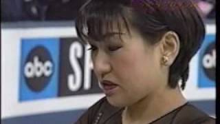 Midori Ito 1996 Worlds Qualifying SP and interview JPTV [upl. by Galatia]