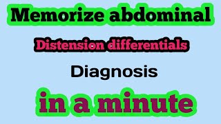 differential diagnosis of abdominal distension [upl. by Klute797]