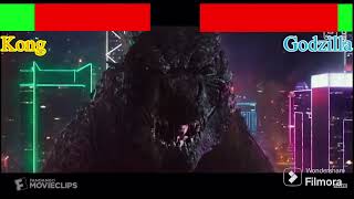 Godzilla Vs Kong Round 2 With Healthbars [upl. by Eilram]