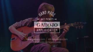 Gypsy Jazz pickup by Gabojo amplification for Selmer Maccaferri style guitar [upl. by Accem424]