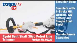 Screwfix Ryobi RLT30CET 30cc 2Stroke Bent Shaft Line Trimmer [upl. by Heiner]