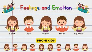 Feelings and emotions  Kids vocabulary  Feelings  emotions [upl. by Ormand]