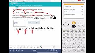 ALEKS Calculating the heat of reaction from bond energies [upl. by Idnek897]