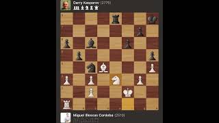 Miguel Illescas Cordoba vs Garry Kasparov  World Cup  Spain 1989 [upl. by Eellek]