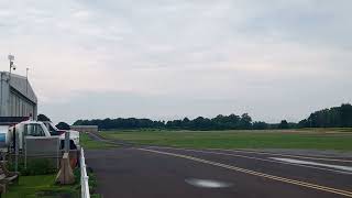 Beechcraft B55 Baron Landing at Doylestown Airport DYL [upl. by Ehlke]