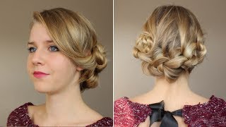 Coiffure spéciale fêtes 1  Chignon noué [upl. by Layla]