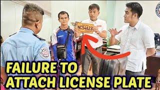 CongBOSITA Pinapanagot ang LTO ENFORCER dahil sa MALI ang HULI nito FAILURE TO ATTACH LICENSE PLATE [upl. by Levinson]