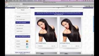 Nina Ross Virgin Hair Extensions  Showing off my new website [upl. by Amabil]