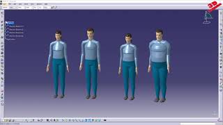 CATIA V5  Human Builder workbench introduction [upl. by Isak]