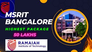 MS RAMAIAH INSTITUTE OF TECHNOLOGY BANGALORE  College Review  Admission Process  COMEDK  2024 [upl. by Adnwahs]