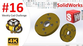 Weekly CAD Challenge 13  solidworks [upl. by Sherlock997]