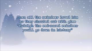 Gene Autry  Rudolph the red nosed reindeer lyrics [upl. by Anilasor]