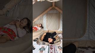 Air sleeping bed 😮 mini wood toy woodworking art skillwood hand shorts Viral [upl. by Meid]