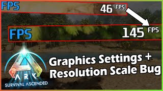 ARK Survival Ascended my Graphic Settings and bug fix [upl. by Merla]