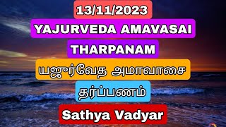 13112023 YAJURVEDA AMAVASAI THARPANAM யஜுர்வேத அமாவாஸை தர்ப்பணம் WITH TAMILENG SUBTITLES [upl. by Ardnalahs781]