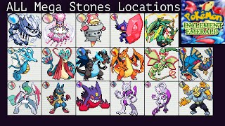 All Mega Stones Locations Guide in Pokemon Inclement Emerald [upl. by Gilbye]