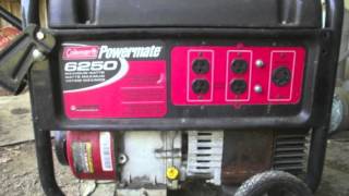 Best Coleman Powermate 6250 Generator With 5000 Running Watt Gas Powered OHV Engine [upl. by Eimmak]