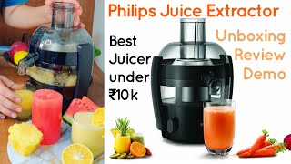 Philips Viva Collection HR1832 15Litre 500W Juicer review amp demo  Best fruit Juicer under 10000 [upl. by Ogram]