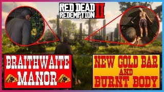 NEW BRAITHWAITE MANOR GOLD BAR IN RED DEAD REDEMPTION 2 PLUS BRAITHWAITES BODY [upl. by Haek]