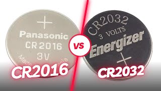 CR2016 vs CR2032 Batteries What are the Differences [upl. by Llerrud]