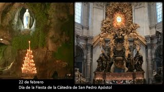 Fiesta de la Cátedra de San Pedro ApóstolRezo del Santo Rosario 22 de febrero de 2024 [upl. by Sillyhp]