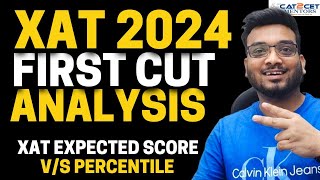 XAT 2024  XAT First cut Analysis  How difficult was XAT  XAT Expected Score vs Percentile [upl. by Yseulta573]