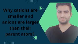 Cations are smallerampanions are larger than their parent atomAtomic radiusPeriodic tableNeetJee [upl. by Onofredo]