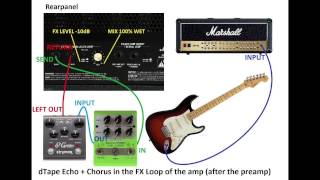 Marshall JVM 410h Channel OD1 Green Mode  Delay  Chorus [upl. by Anihs]