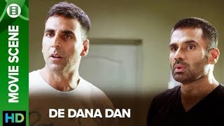 Akshay Kumar and Sunil Shetty BestComedy Scenes  De Dana Dan Best Scenes 🍿🎭🎥 [upl. by Sdlonyer]