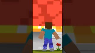 Help Herobrine Meteorite Impact  Minecraft Animation 🔥shorts [upl. by Whitman]