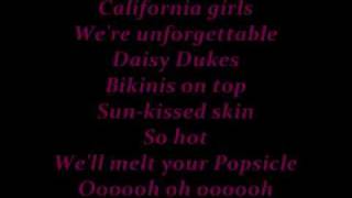 Katy Perry  California Gurls with lyrics [upl. by Secor]