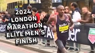 Elite Mens Marathon Finish  TCS London Marathon 2024 [upl. by Faustina]