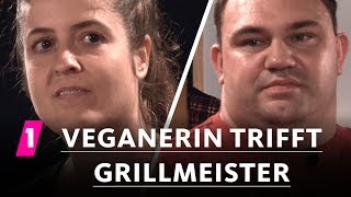 Veganerin trifft Grillmeister  1LIVE Ausgepackt  Folge 4 Vegan oder Fleisch [upl. by Euqitsym620]