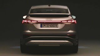 New Audi Q4 Sportback etron at night  CRAZY digital LED lights with signatures amp AMBIENT lights [upl. by Nivar461]