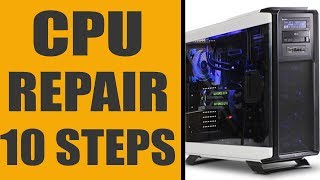 How To Repair CPU at Home  No Display Computer Problem Fix [upl. by Nev]