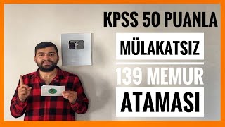 KPSS 50 PUANLA MÜLAKATSIZ 139 MEMUR ATAMASI  HATAY MUSTAFA KEMAL ÜNİVERSİTESİ PERSONEL BAŞVURUSU [upl. by Ernst]